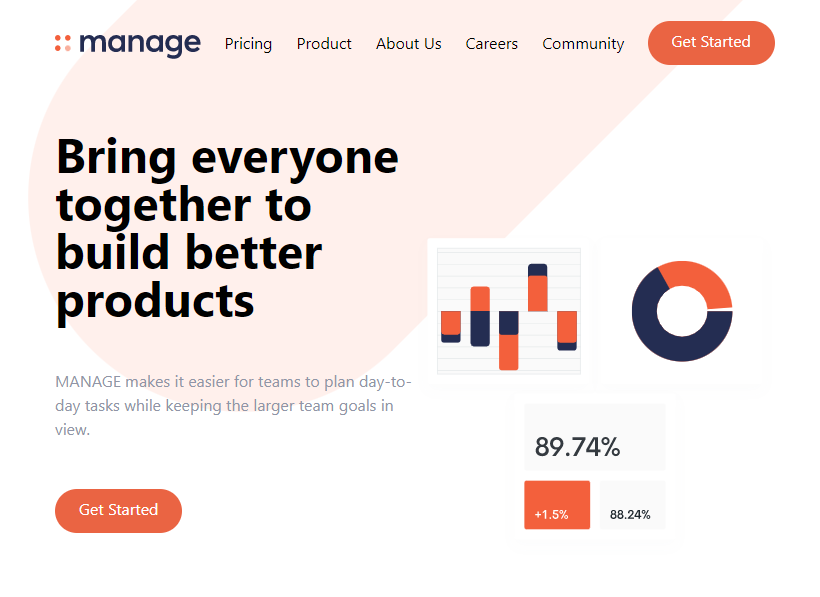 manage landing page